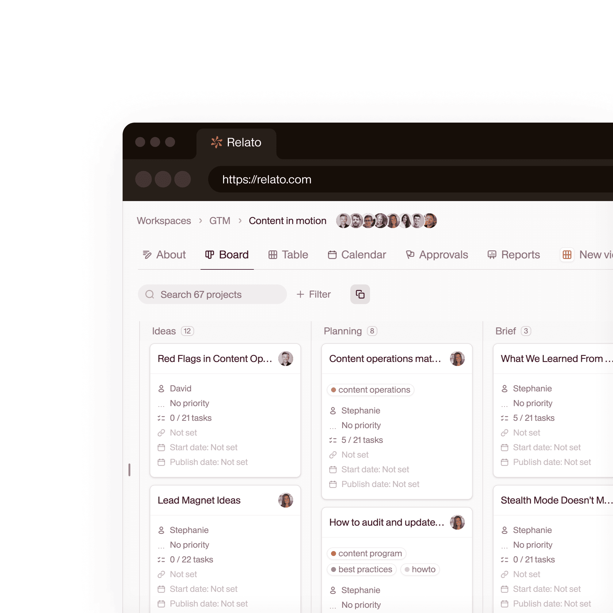 Views built for content work  undefined